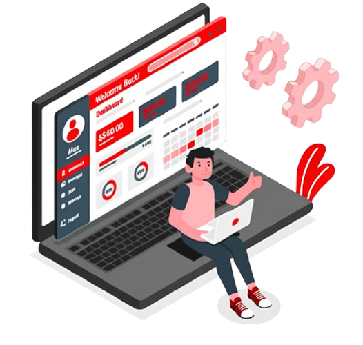 Illustration of business management